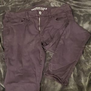 Purple American Eagle Jeggings
